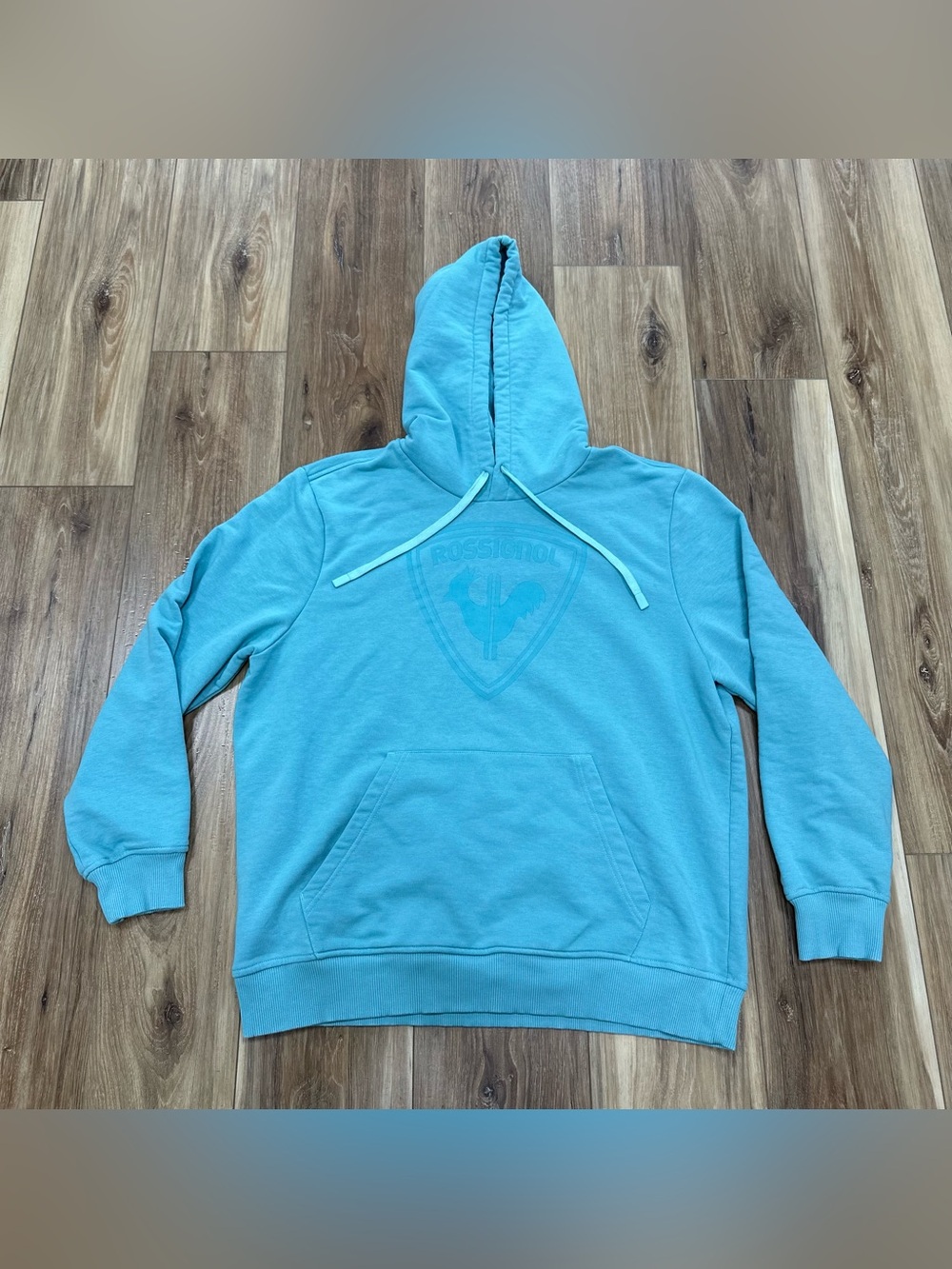 Rossignol French Terry Comfort Ski Hoodie, Light Blue, XXL
